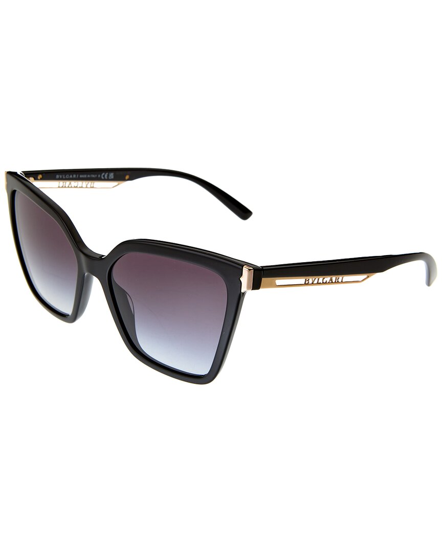 Shop Bulgari Women's Bv8253 56mm Sunglasses In Black