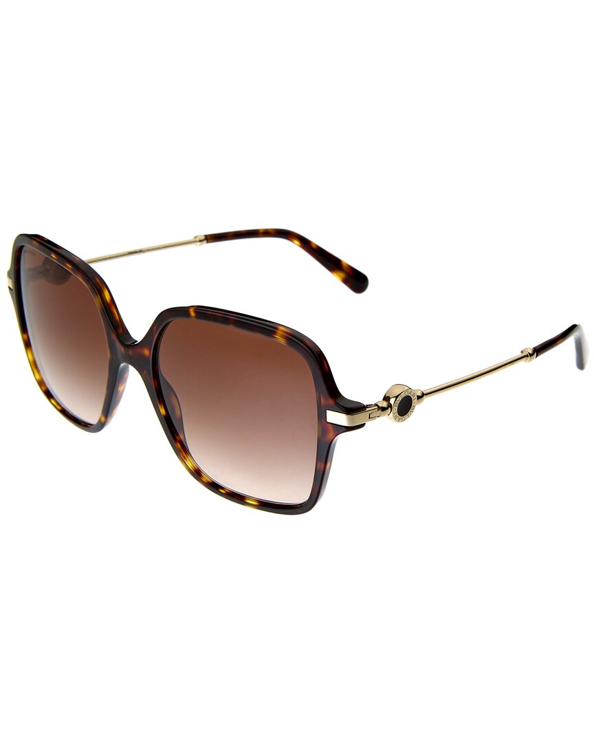Shop Bulgari Women's Bv8248 55mm Sunglasses In Brown
