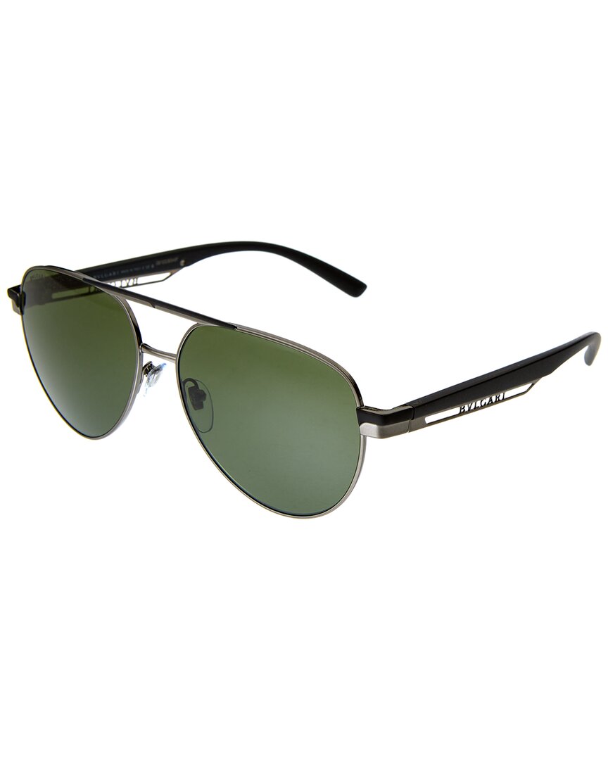 Shop Bulgari Unisex Bv6189 58mm Sunglasses In Grey