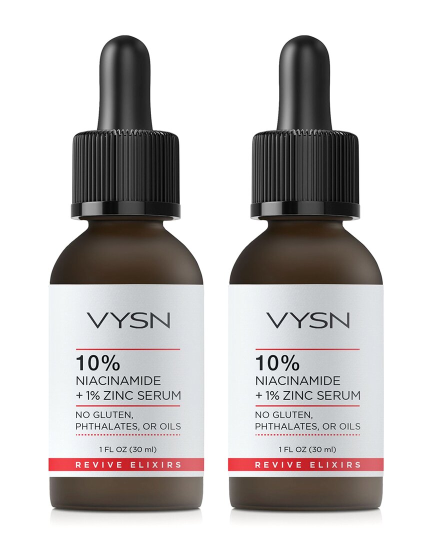 Shop Vysn Unisex 1oz 10% Niacinamide + 1% Zinc Serum - No Gluten, Phthalates, Or Oils - 2 Pack