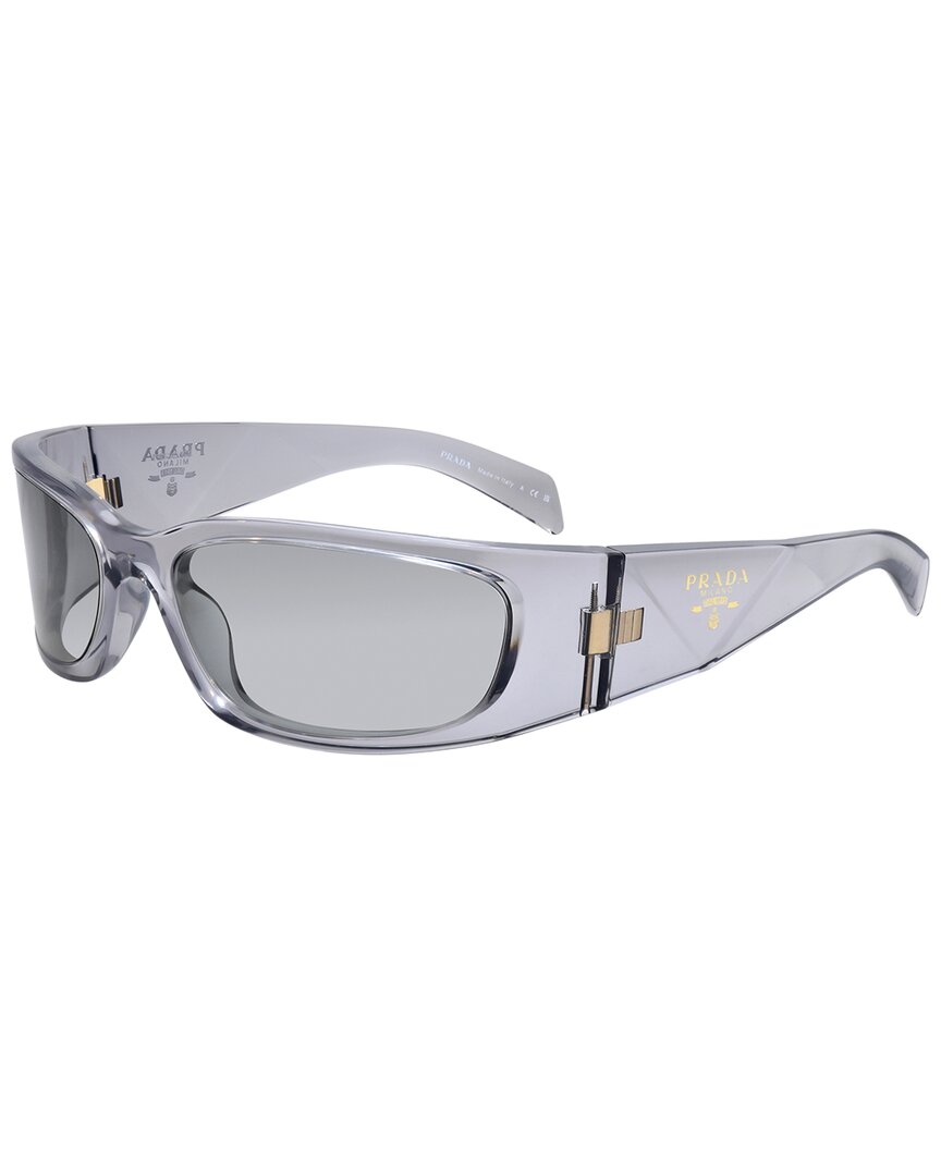 Prada Women's Grey Woman Pr A14s 12R30b Sunglasses Acetate Butterfly Normal - Image 4