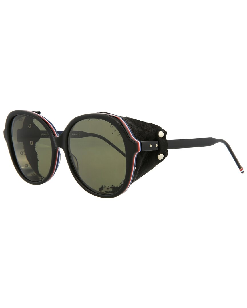 Thom Browne Round-frame Acetate Sunglasses In Black