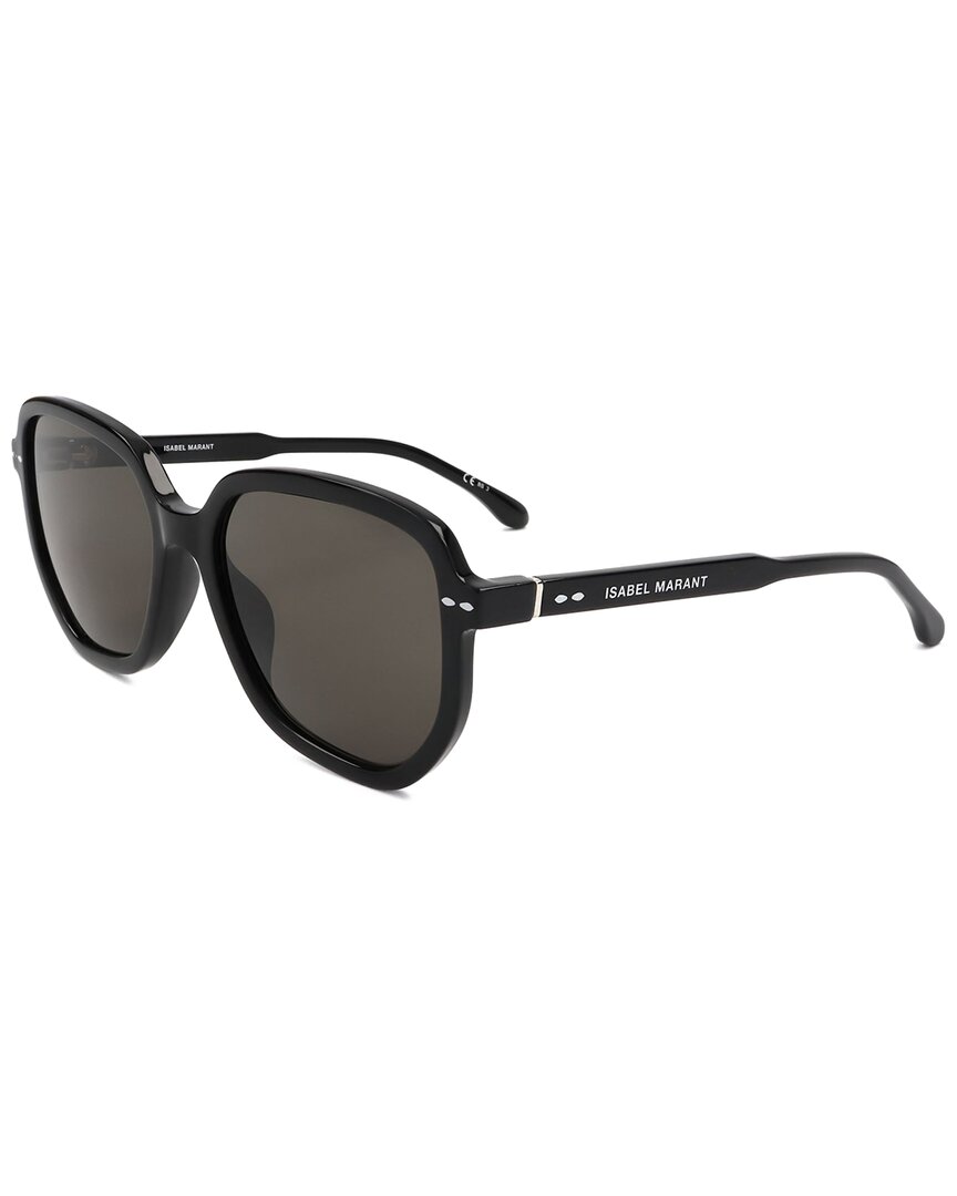 Isabel Marant Women's 57 Mm Grey Sunglasses In Black