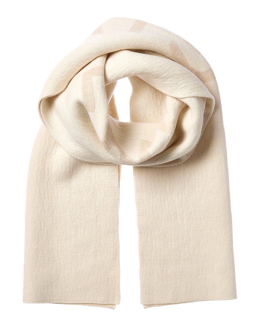 Givenchy Double Face Wool & Cashmere-blend Scarf In Neutral