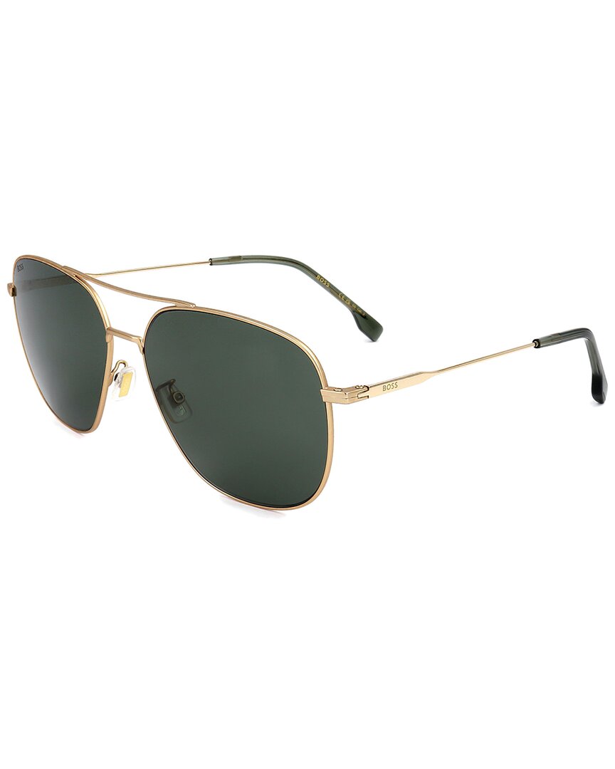 Shop Hugo Boss Men's Boss1557 62mm Sunglasses In Gold