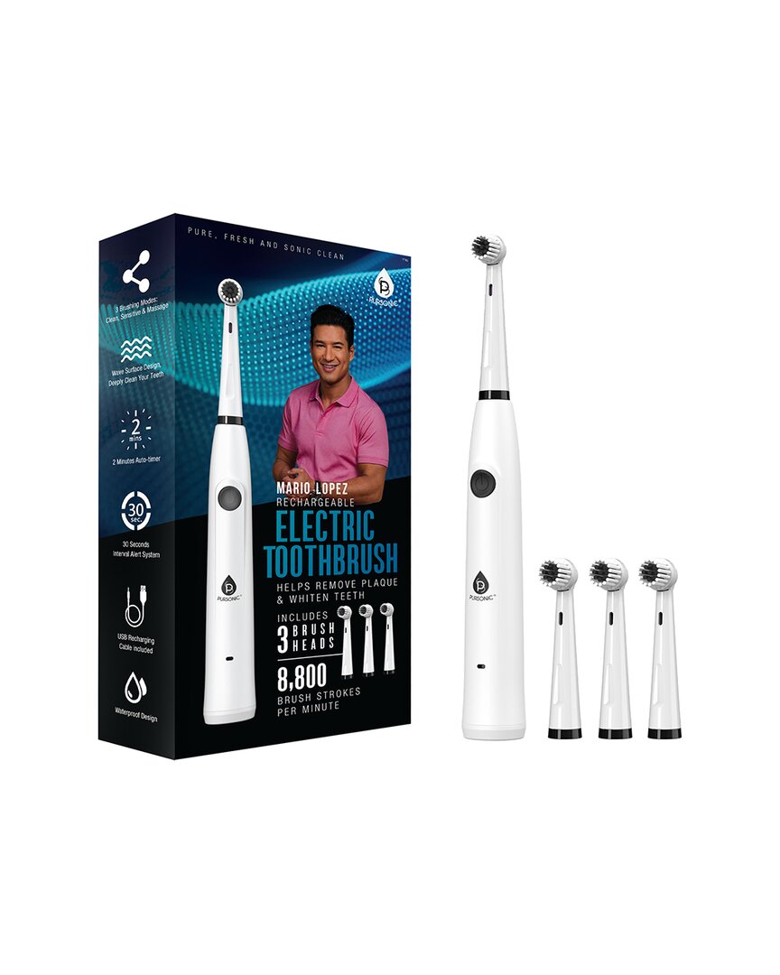 Pursonic Men's Mario Lopez Usb Rechargeable Electric Toothbrush