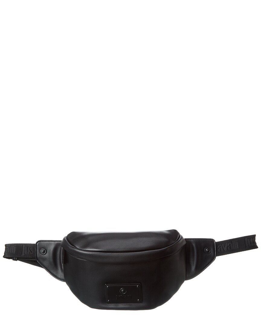 Just Cavalli Tiger Logo Belt Bag In Black