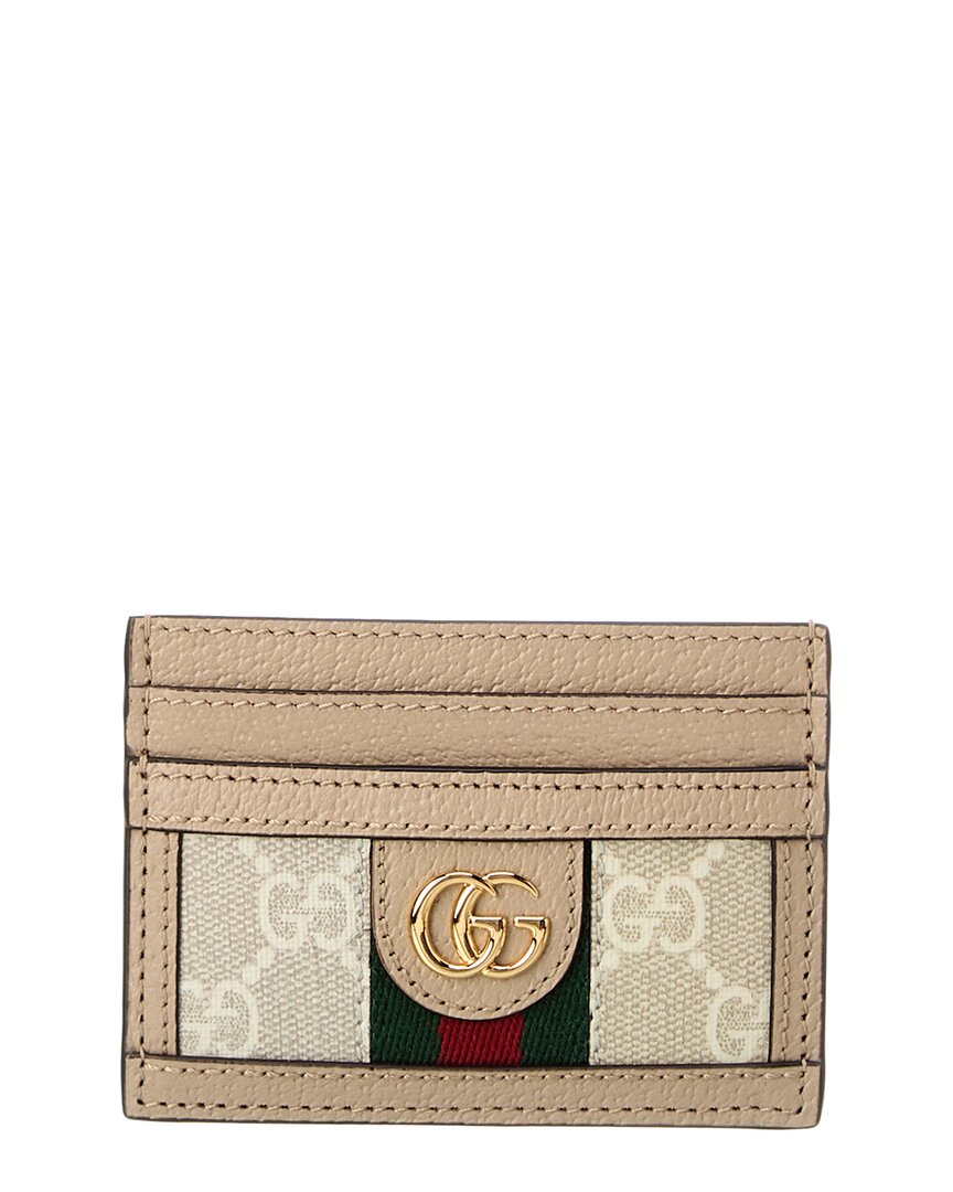 Gucci Ophidia Card Case In Animal Print