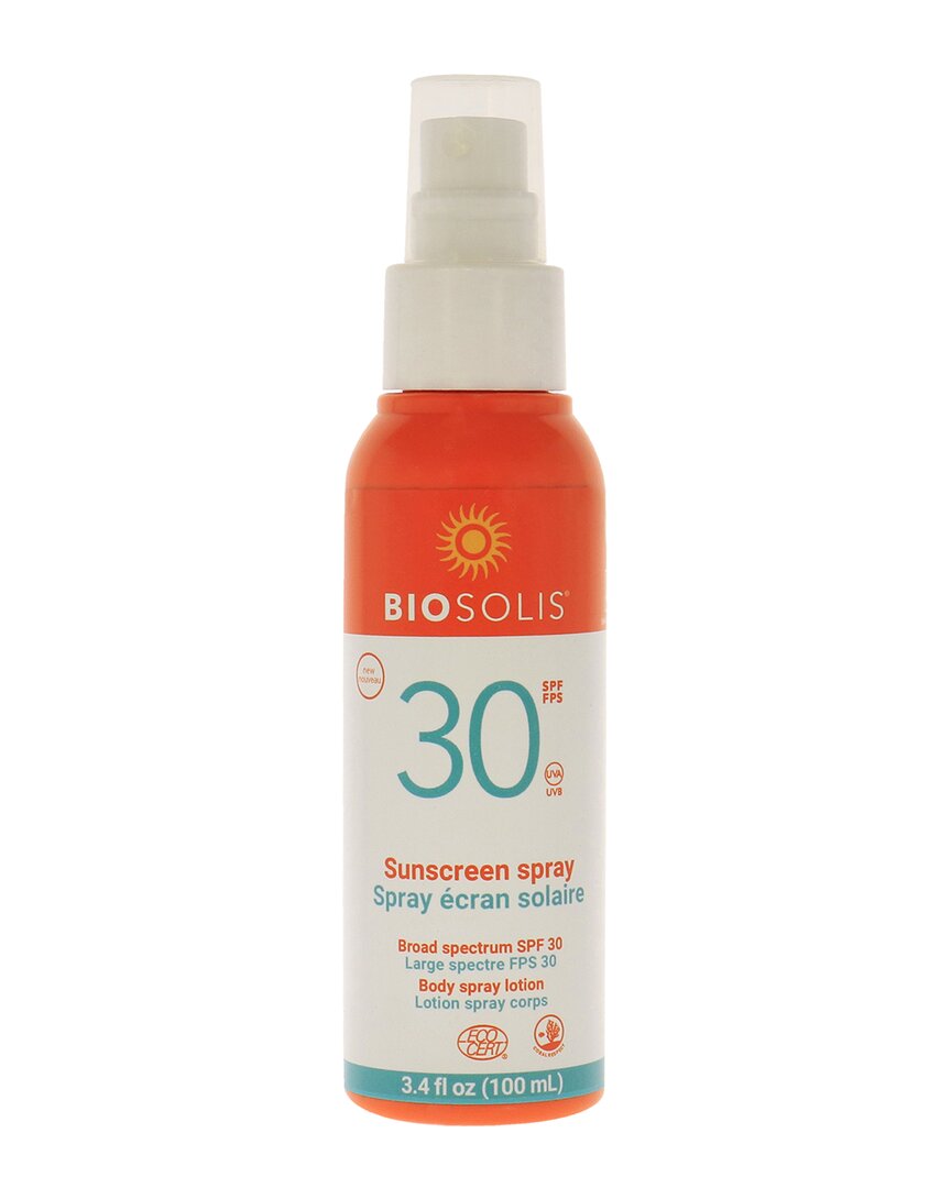 Biosolis Unisex 3.4oz Sunscreen Body Spray Lotion Spf 30 In Orange