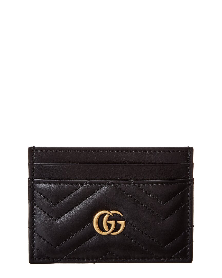 GUCCI GUCCI MARMONT QUILTED LEATHER CARD CASE