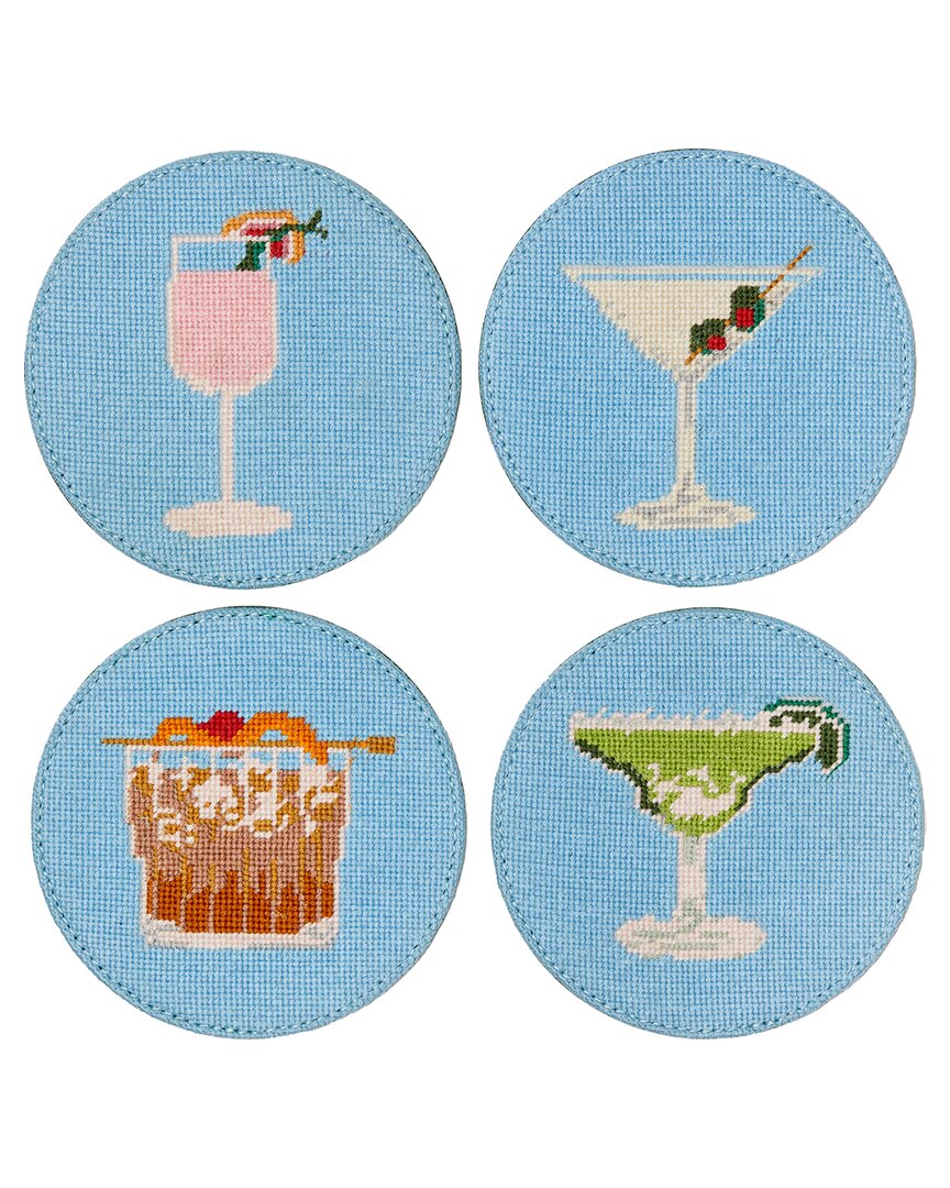 Shop J.mclaughlin Cocktail Party Needlepoint Coaster