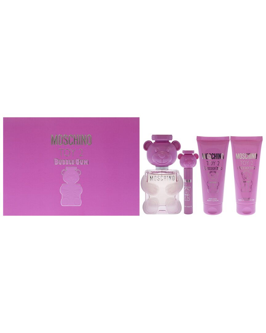 Moschino Women's Toy 2 Bubble Gum Edt 4pc Gift Set