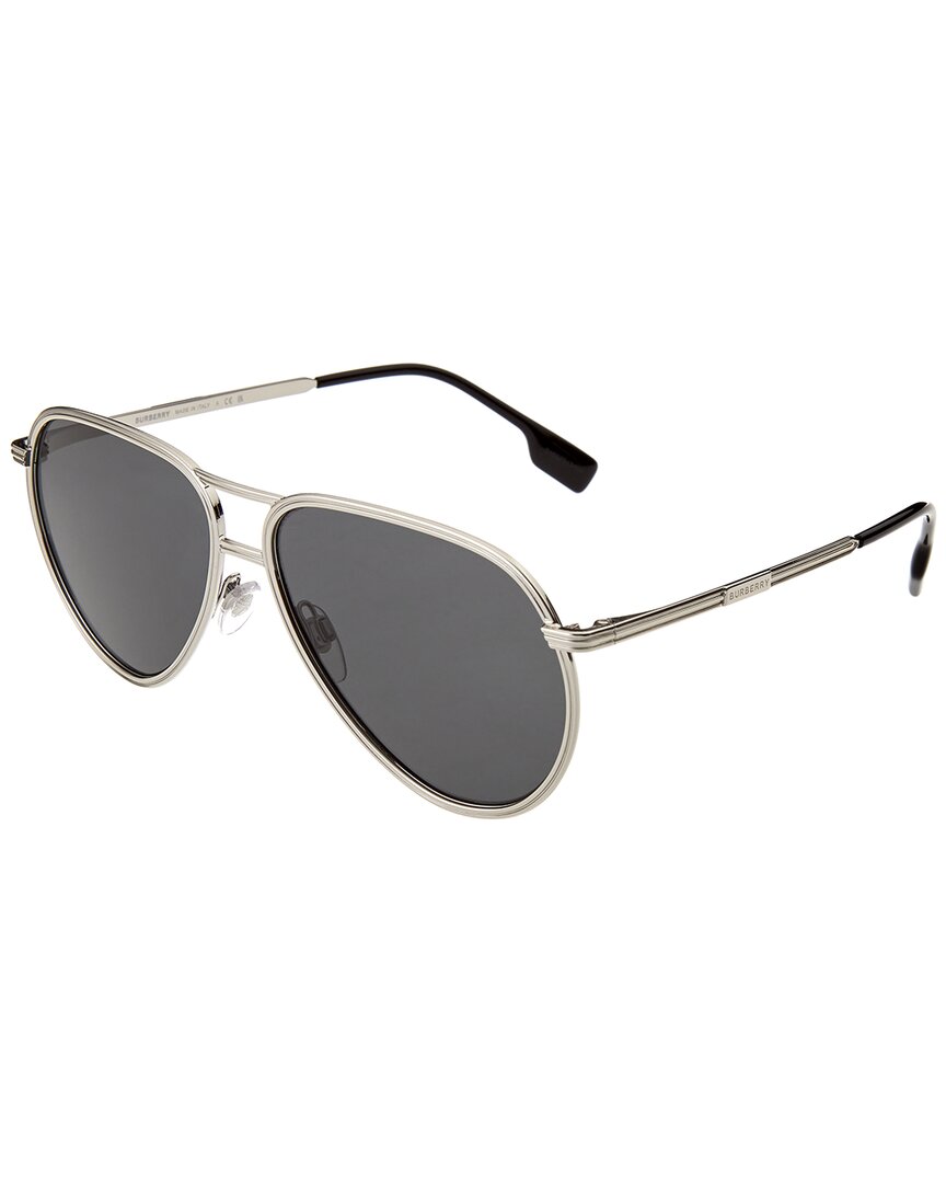 Burberry Men's Be3135 59mm Sunglasses In Silver