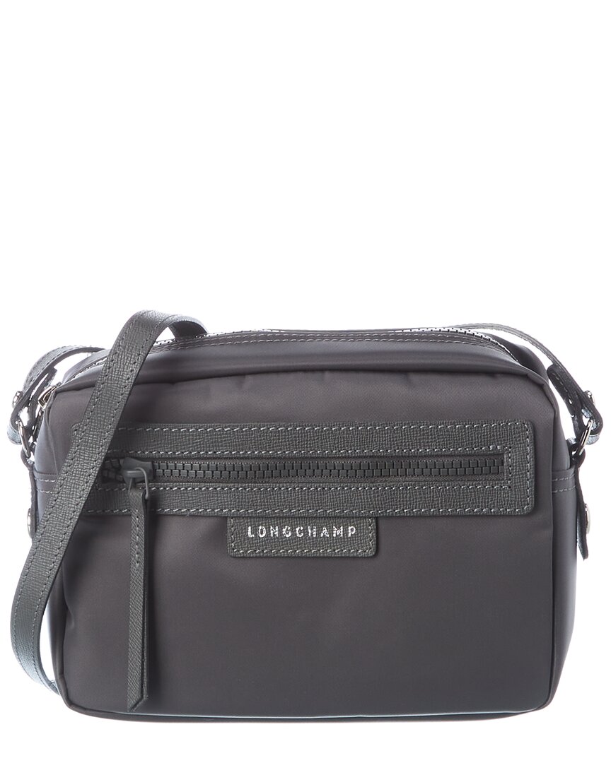 Longchamp, Bags, Longchamp Neo Cuir Canvas Bucket Bag Crossbody Bag Gray  Colorway