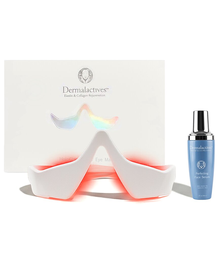 Dermalactives Women's Perfecting Face Serum With Vitamin C And Hyaluronic Acid + Hologlow Under Eye