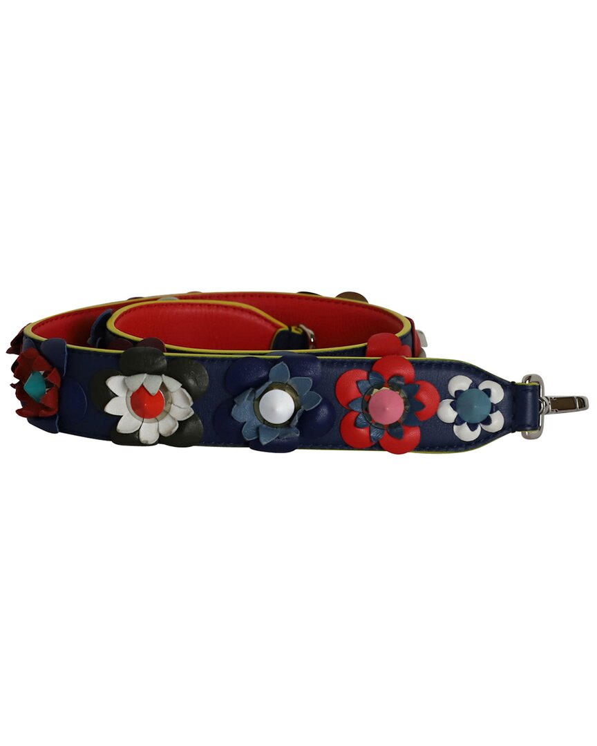 Pre-owned Fendi Flowerland Strap You Shoulder Strap (authentic Pre-loved)