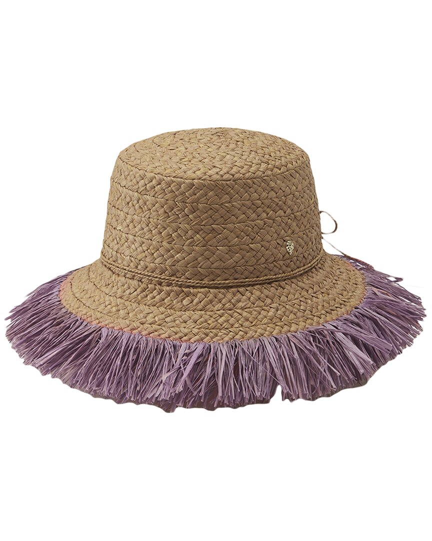 Shop Helen Kaminski Sella Straw Hat In Brown