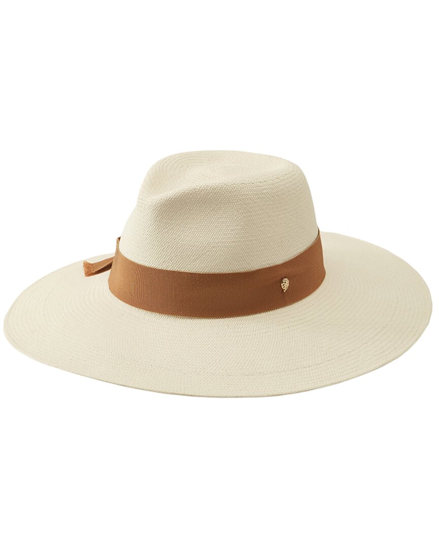 Helen Kaminski Vitoria Wide Brim Straw Hat In White