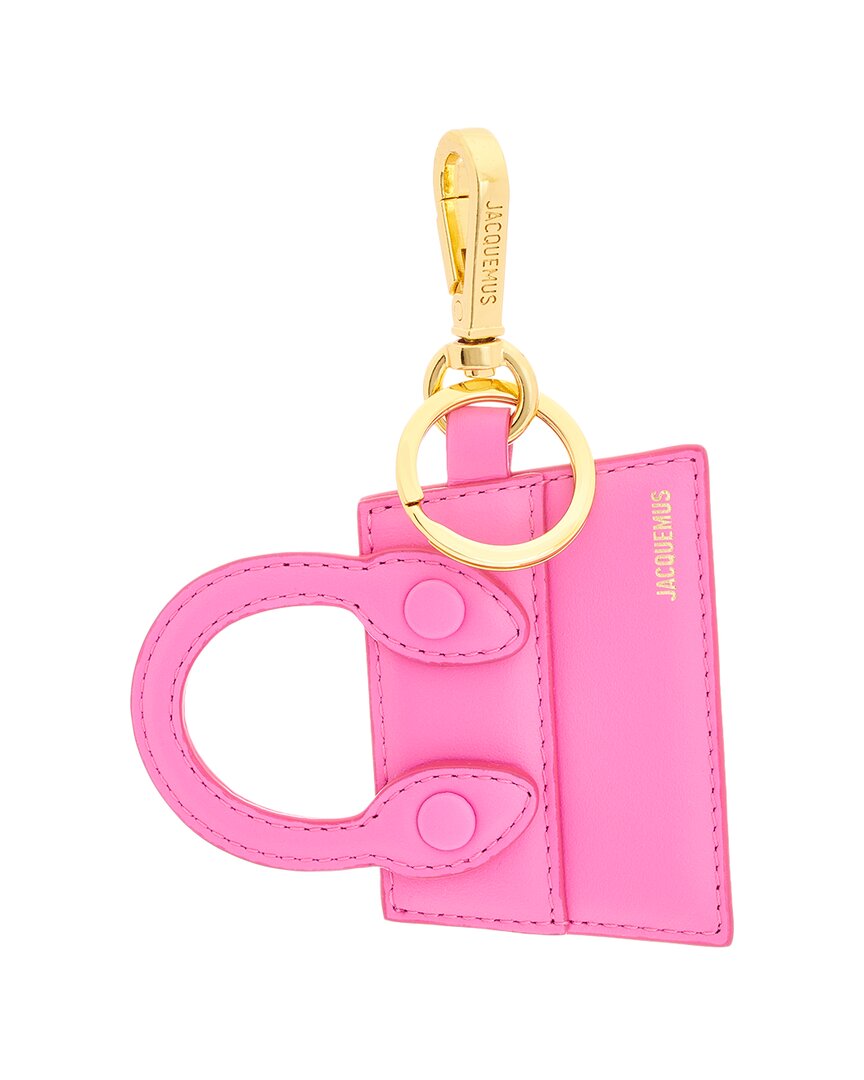 Shop Jacquemus Le Porte-cles Chiquito Leather Key Charm In Pink