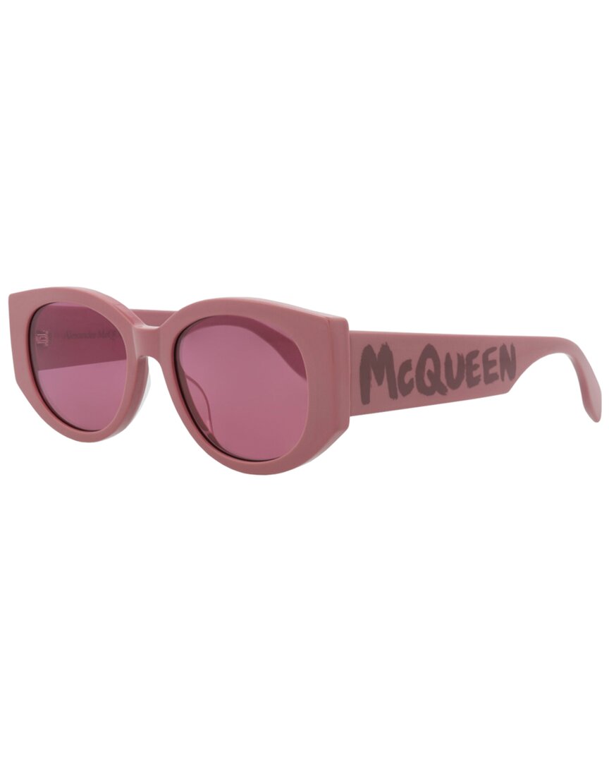 Alexander Mcqueen Mcqueen 54mm Oval Sunglasses In Purple