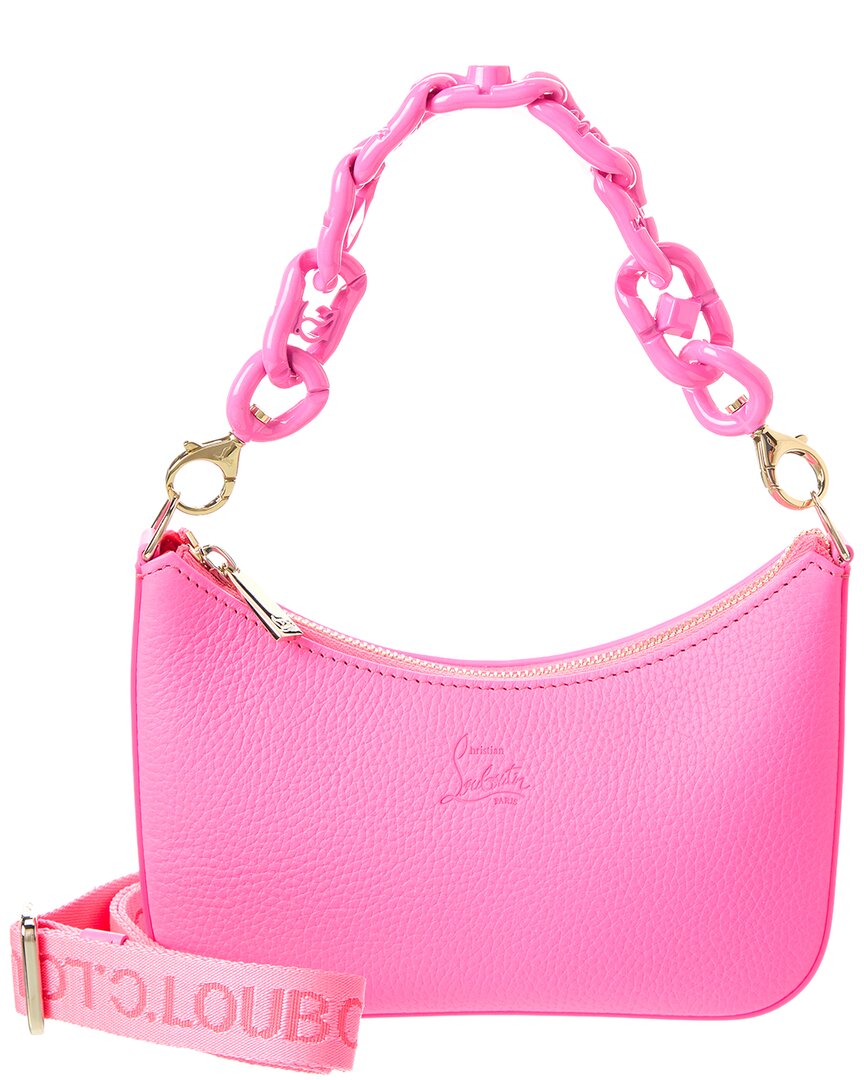 CHRISTIAN LOUBOUTIN LOUBILA CHAIN MINI LEATHER SHOULDER BAG