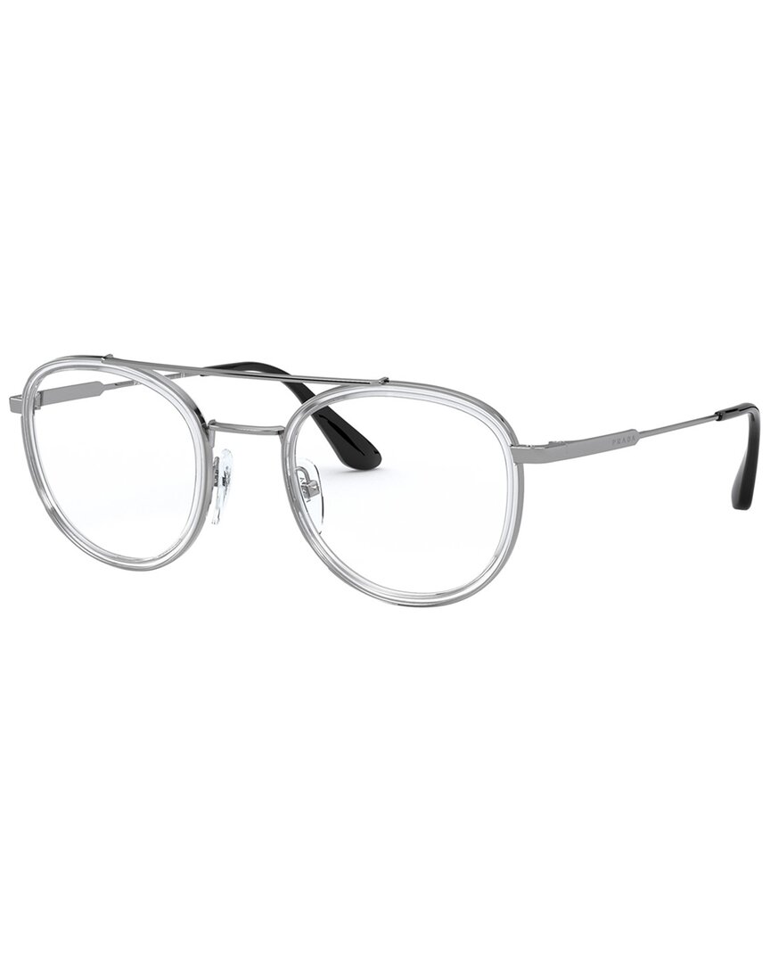 Prada Men's 49mm Optical Frames In Grey