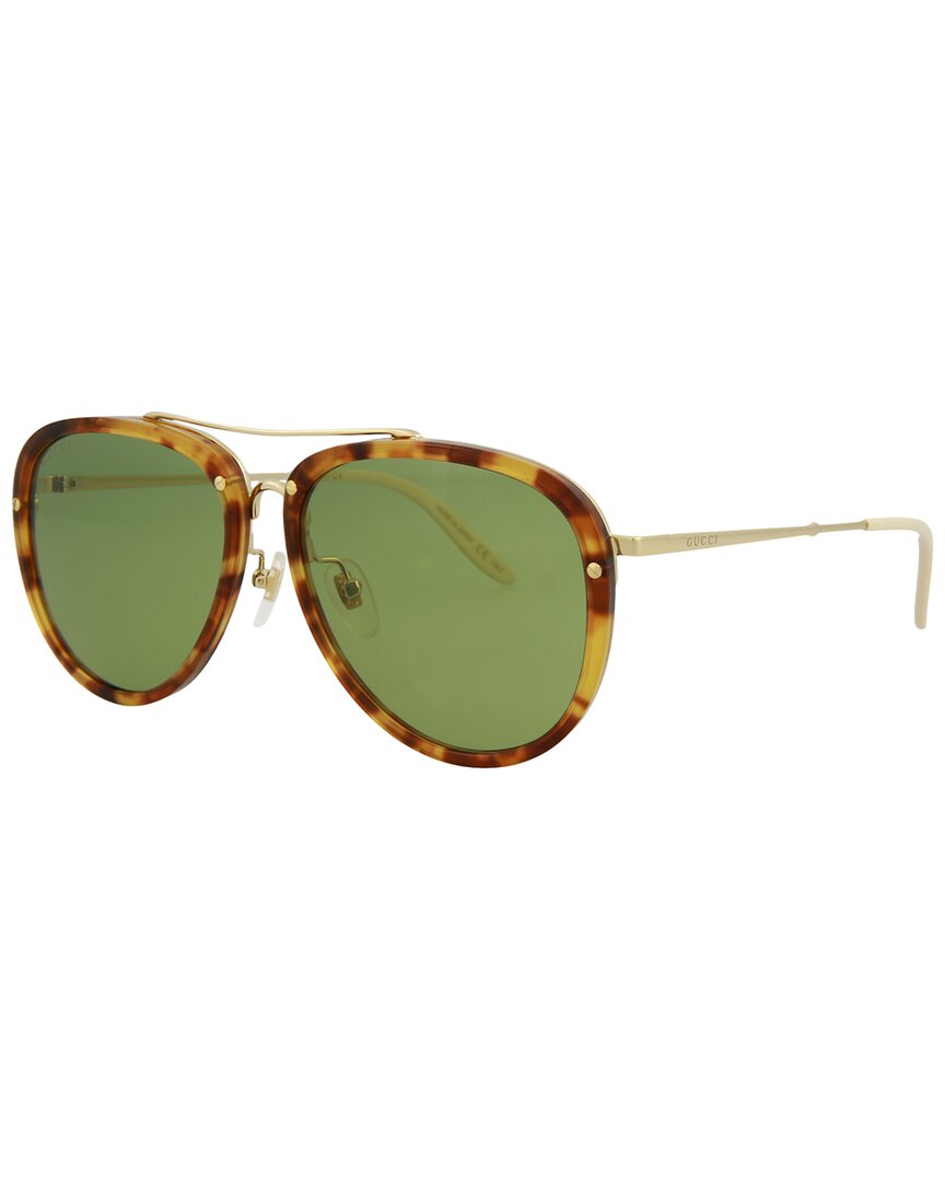 Gucci Men's Gg0662s 56mm Sunglasses In Green