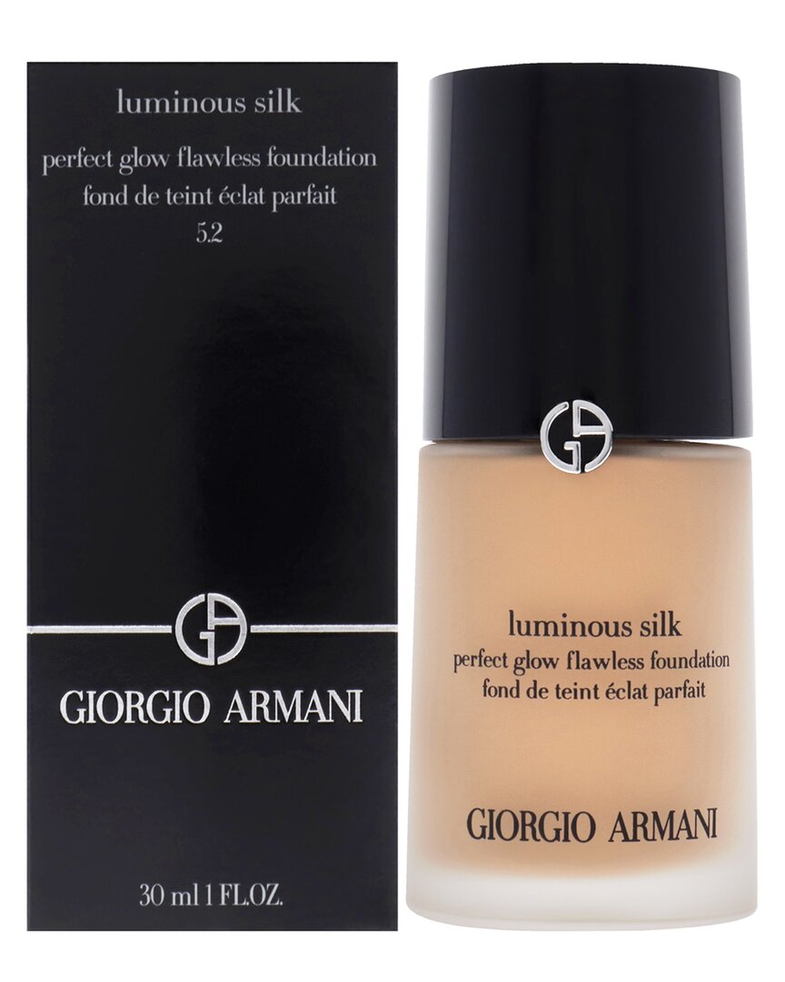 Giorgio Armani Women's 1oz 5.2 Light To Medium Peach Luminous Silk Foundation In White