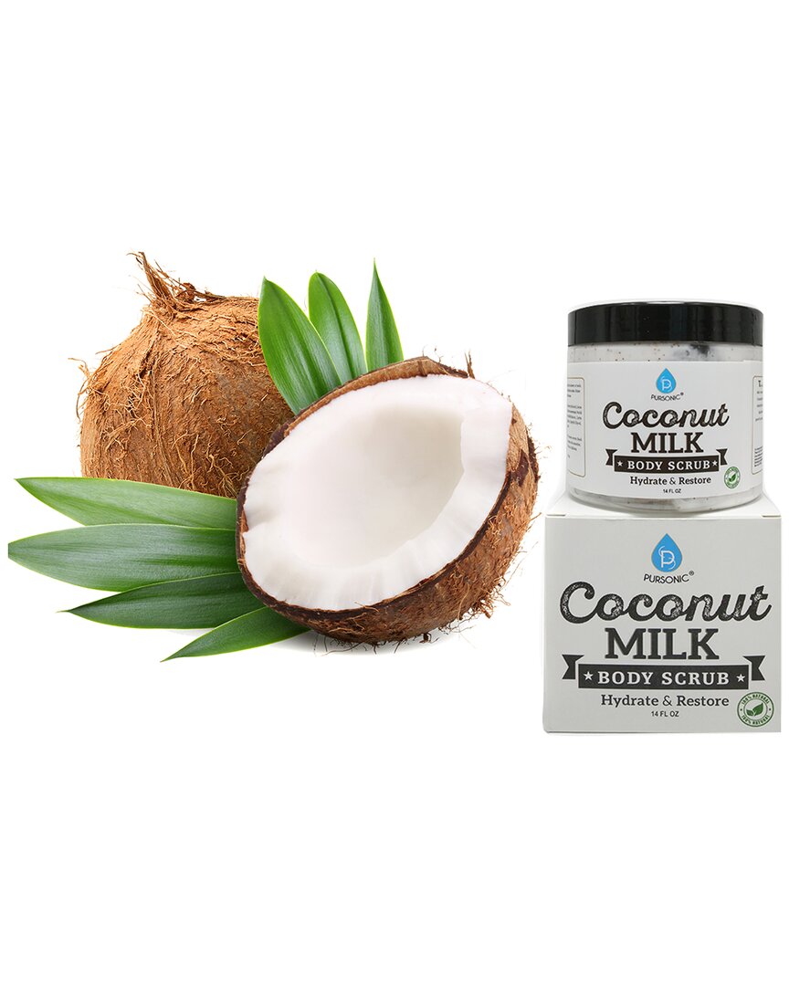 Pursonic 14oz Coconut Milk Body Scrub In Neutral