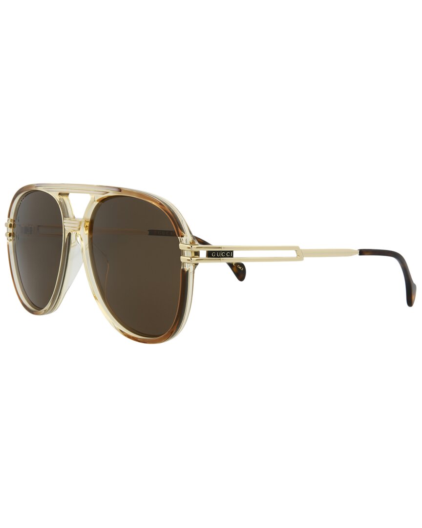 Gucci Novelty Sunglasses Mens Gg1104s-30012810002 In Gold