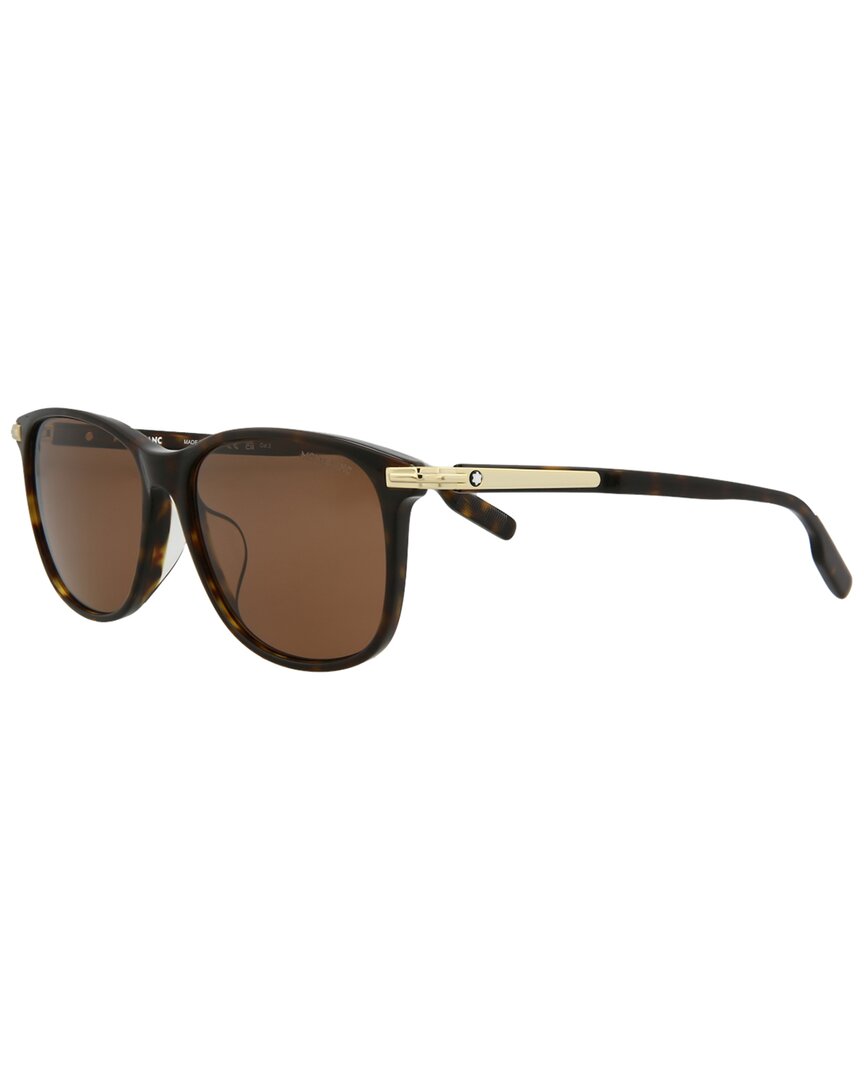 Montblanc Fashion Sunglasses Mens Mb0216sa-3001216 In Black