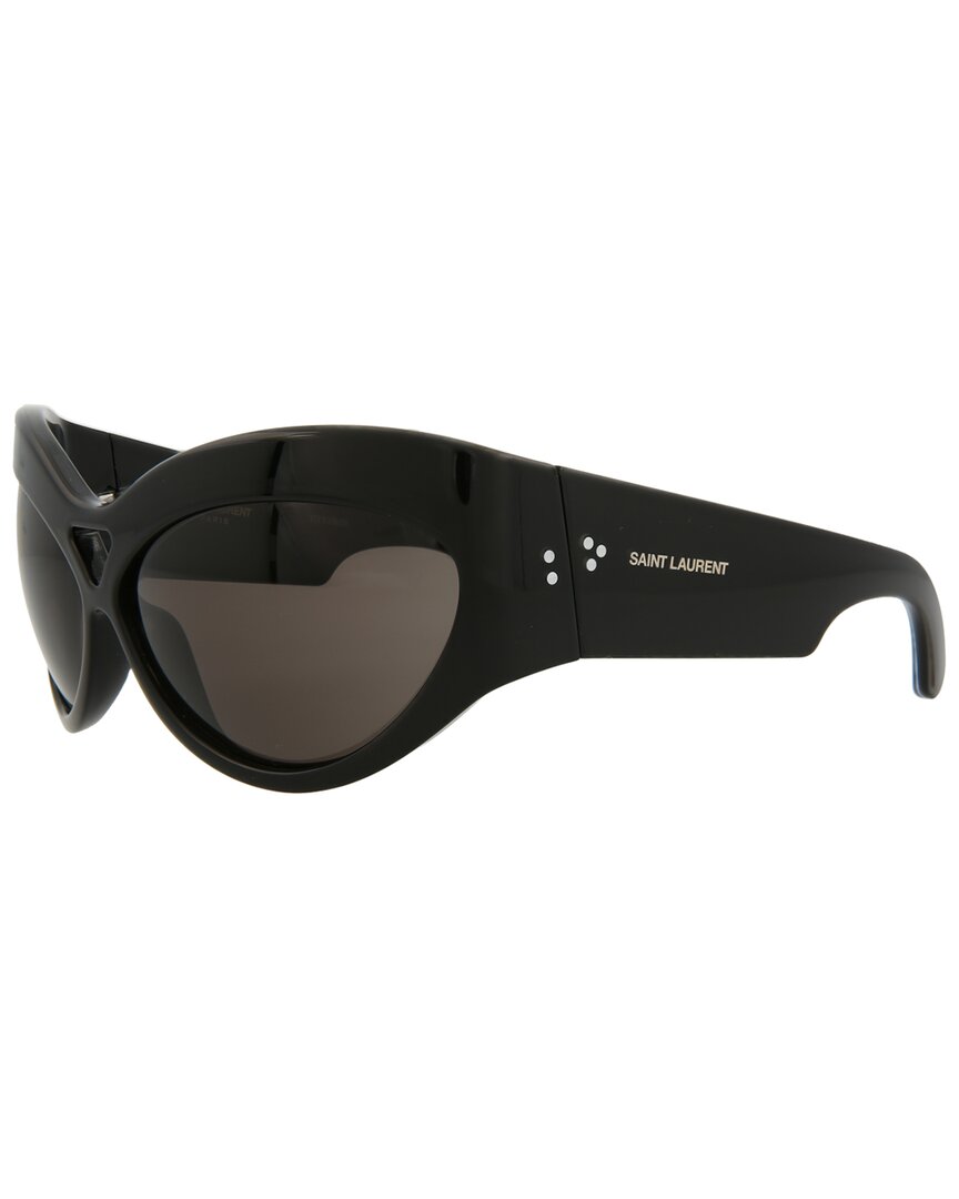 Shop Saint Laurent Women's Sl73 67mm Sunglasses In Black