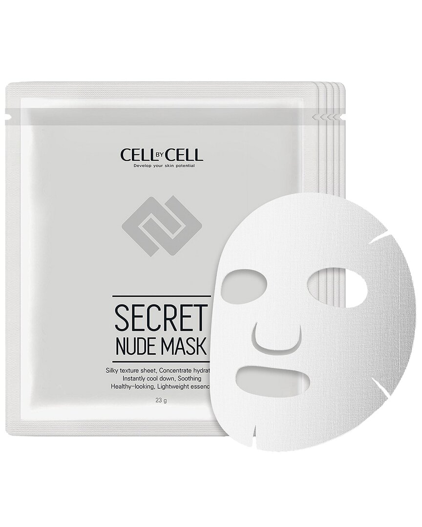 Cellbycell Unisex 1oz Secret Nude Silky Sheet Mask, 5ct