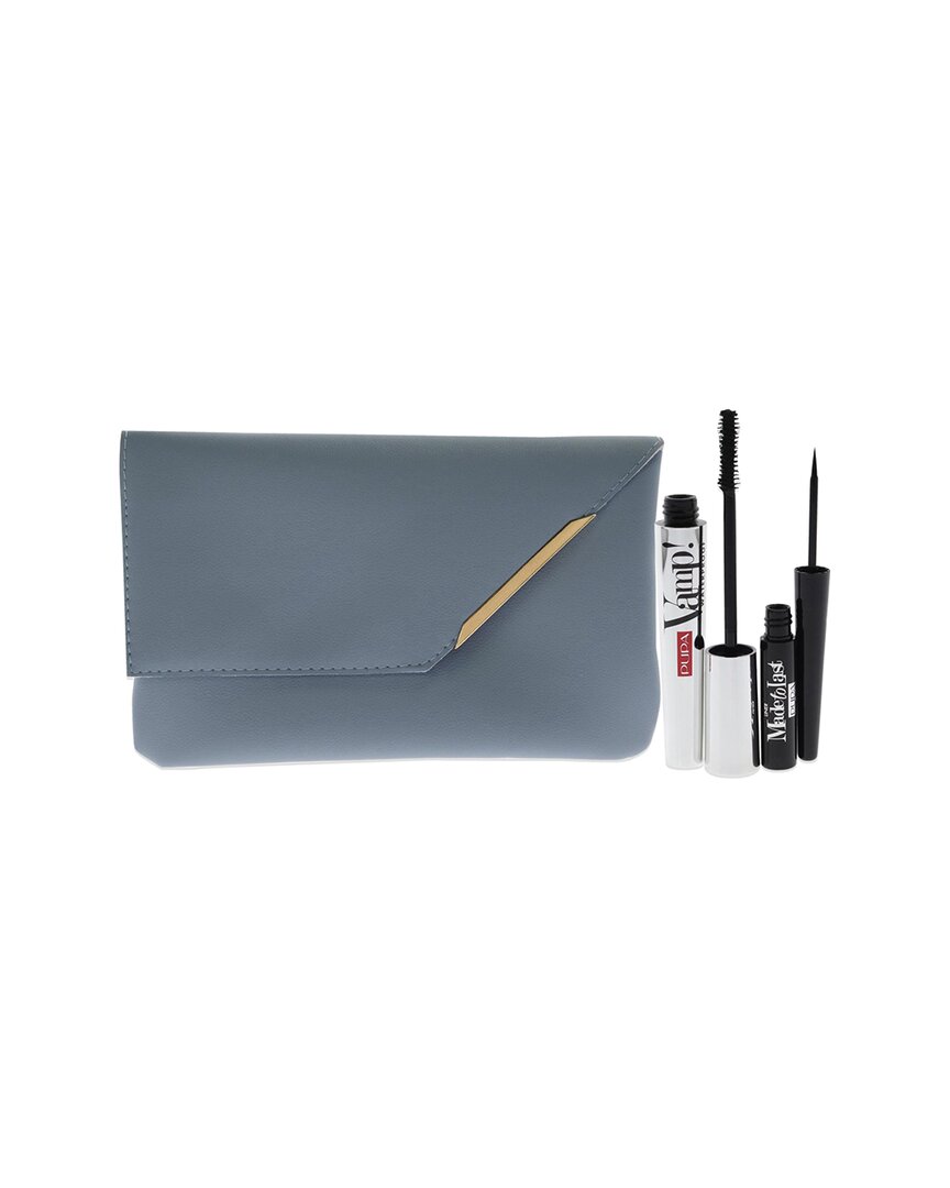 Pupa Milano Women's Vamp Mascara Waterproof And Made To Last Liner 3pc Set
