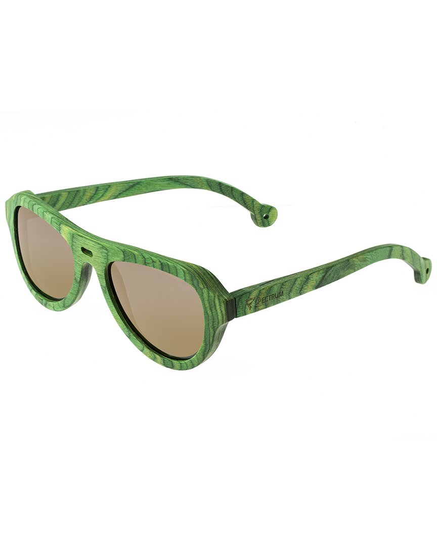 Spectrum Morrison Wood Sunglasses In Gold / Green / Spring