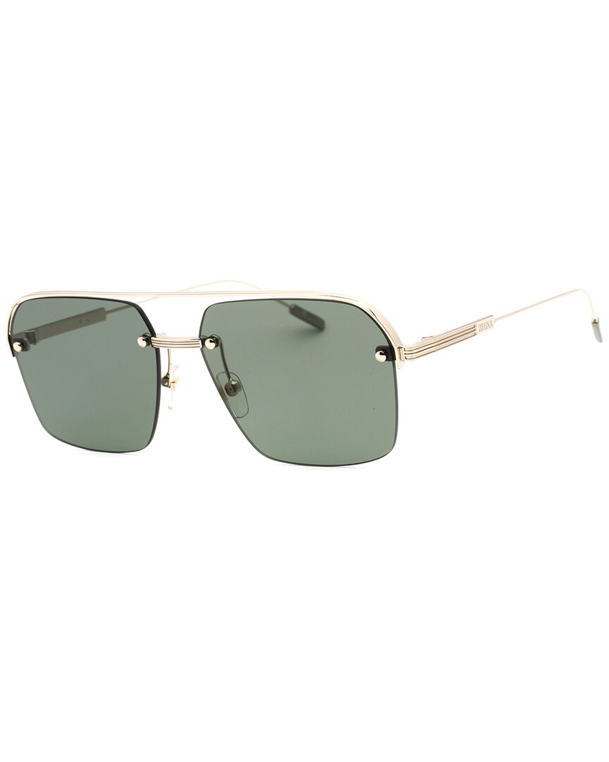 Shop Ermenegildo Zegna Men's Ez0213 59mm Sunglasses In Gold