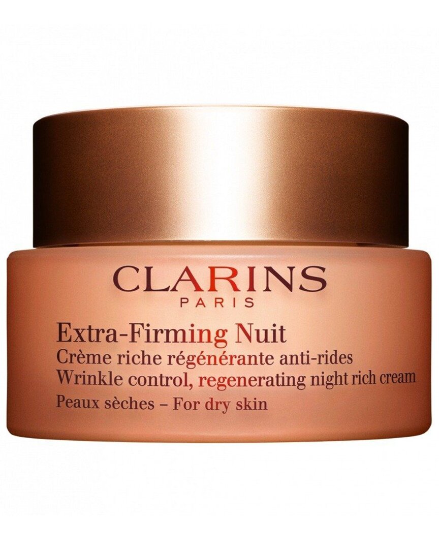 Clarins Extra-firming Wrinkle Control Regenerating Night Rich Cream In White