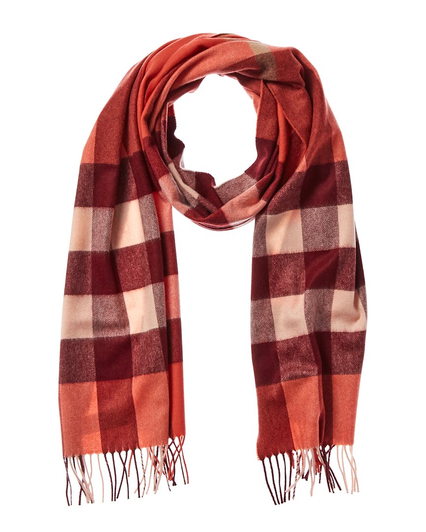 Burberry Dnu Pack Classic Check Cashmere Scarf In Red
