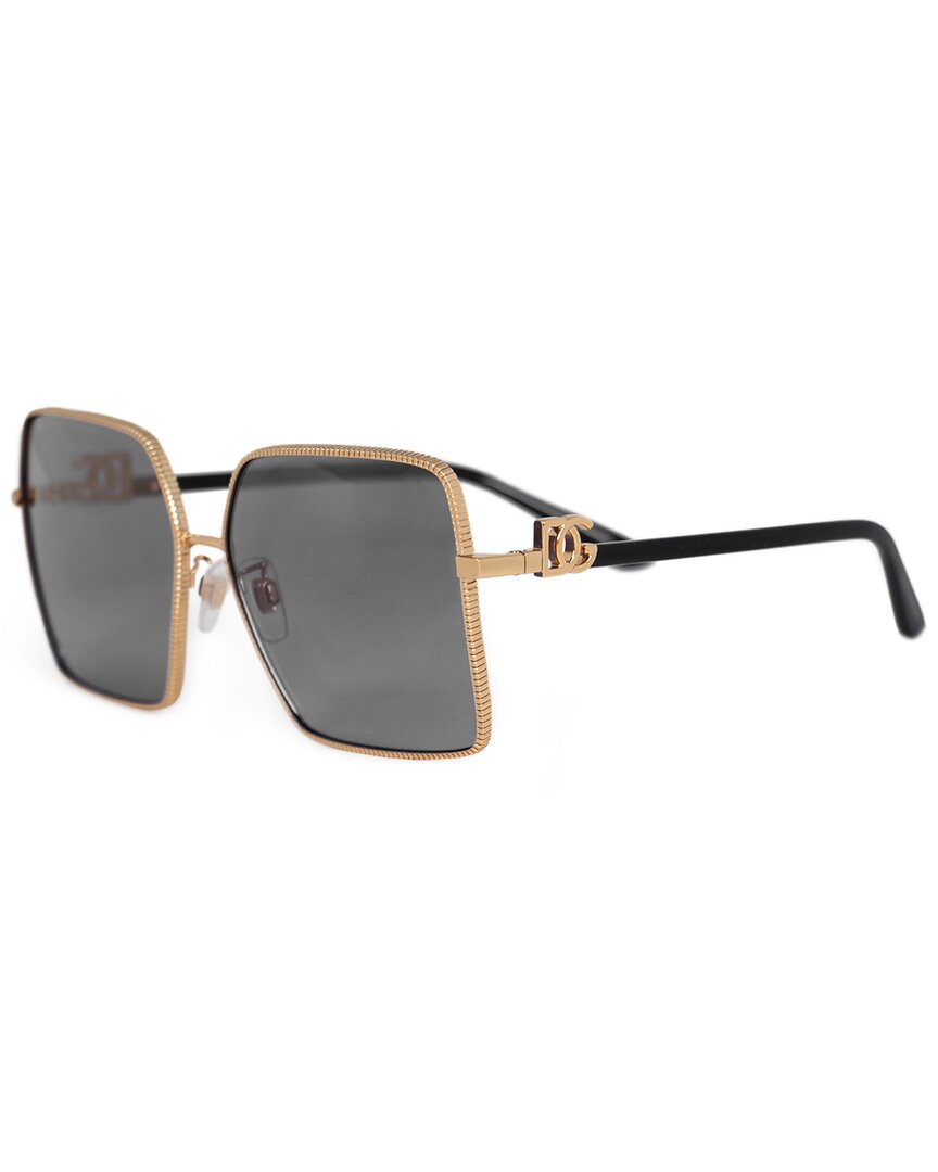 Dolce&Gabbana Woman Sunglass DG2279 - Frame color: Gold, Lens color: Light Grey Gradient Black - Image 2