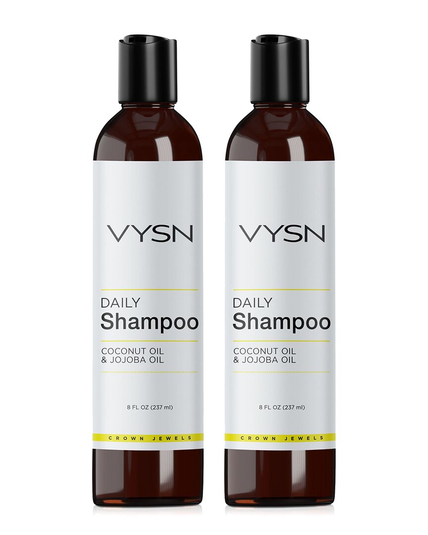 Vysn Unisex 8oz Daily Shampoo - Coconut Oil & Jojoba Oil - 2 Pack
