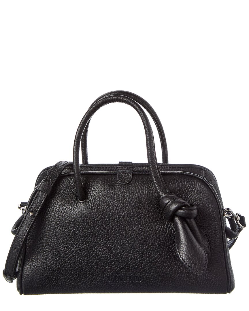 Jacquemus The Turismo Small Leather Satchel In Black