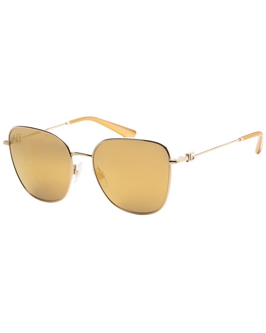 Shop Dolce & Gabbana Women's Dg2293 56mm Sunglasses In Gold