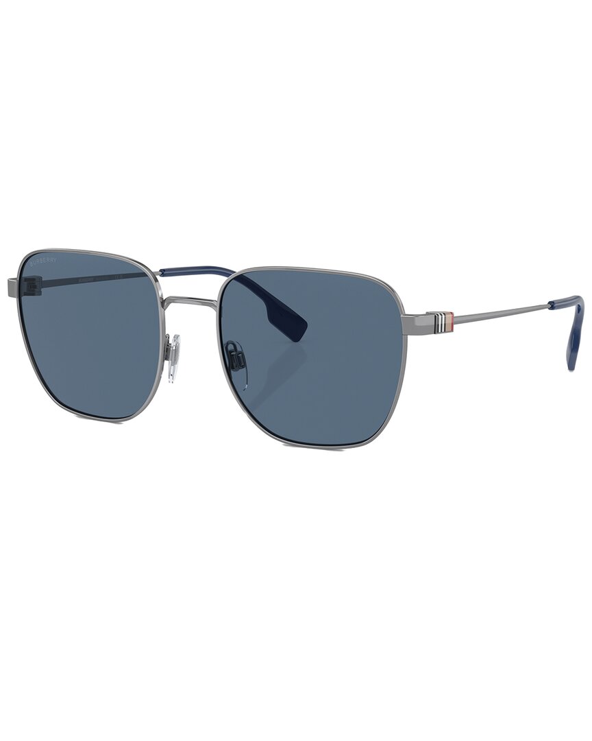 Burberry Men's Drew 55mm Sunglasses In Blue