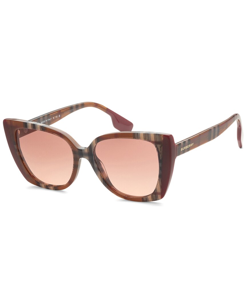 Shop Burberry Women's Meryl 54mm Sunglasses In Brown