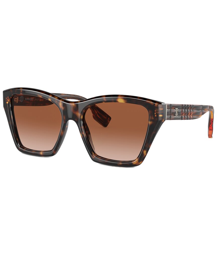Shop Burberry Women's Arden 54mm Sunglasses In Brown