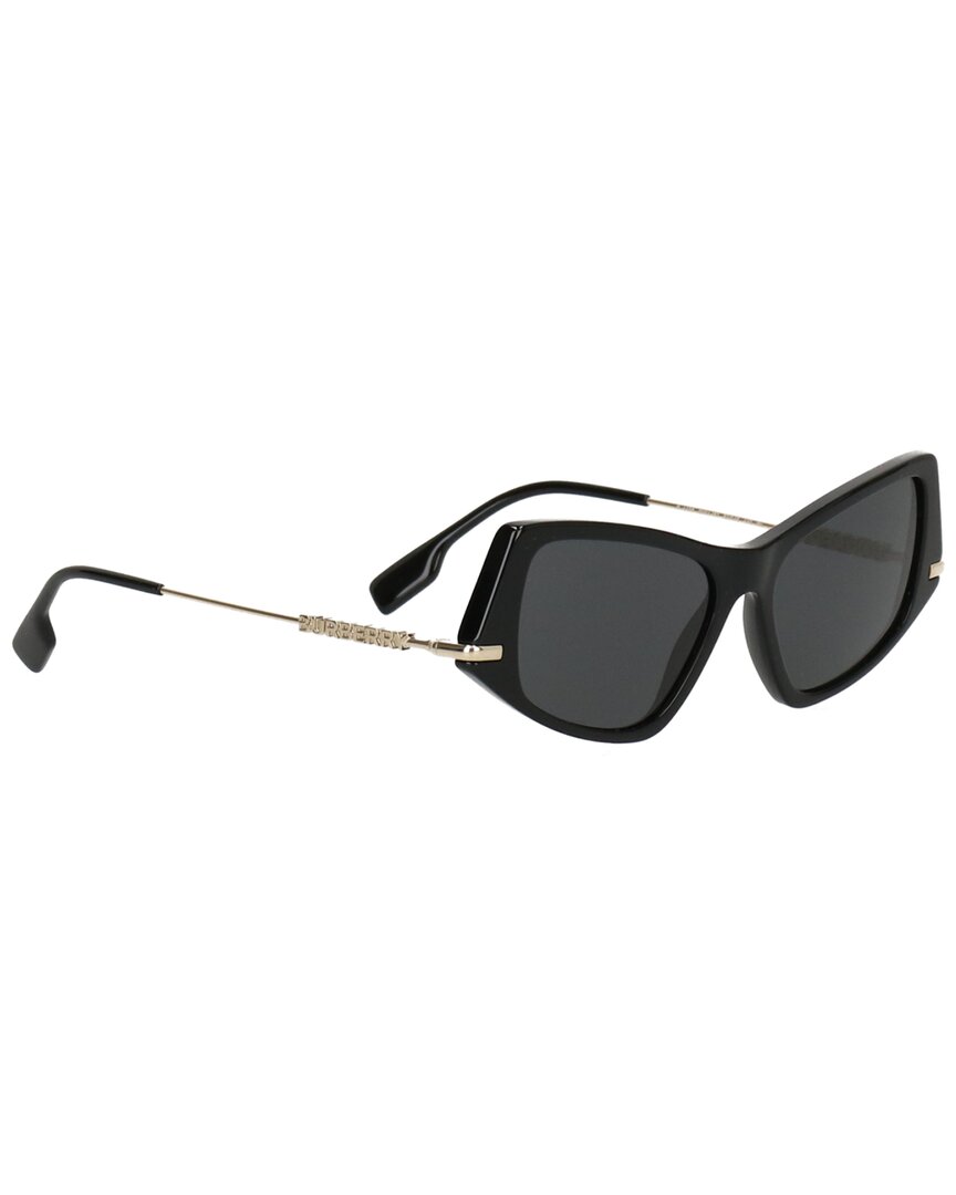 Shop Burberry Women's Be4408 52mm Sunglasses In Black