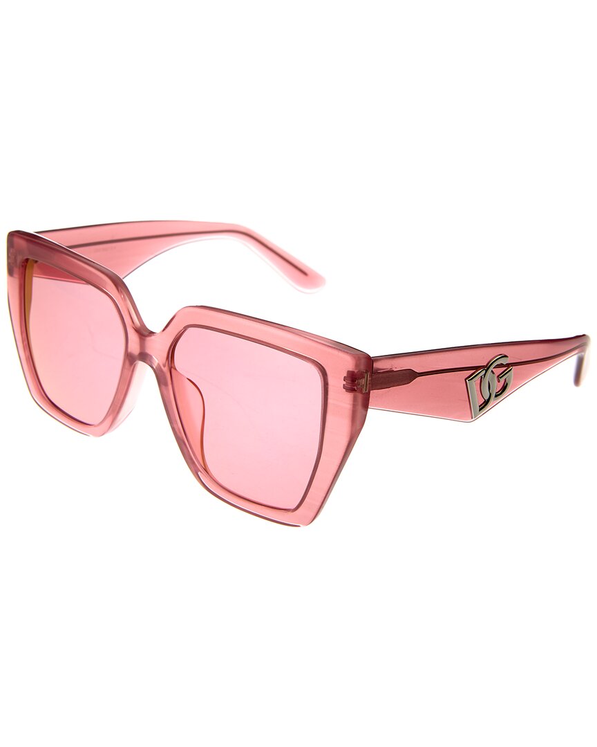 Dolce & Gabbana Women's Low Bridge Fit Sunglasses, Dg4438f In Pink