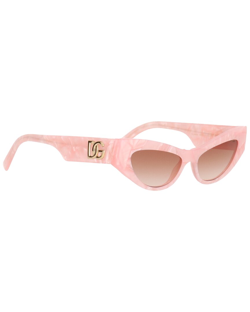 Dolce & Gabbana Dolce And Gabbana Pink Gradient Cat Eye Ladies Sunglasses Dg4450 323113 52 In Ink / Pink