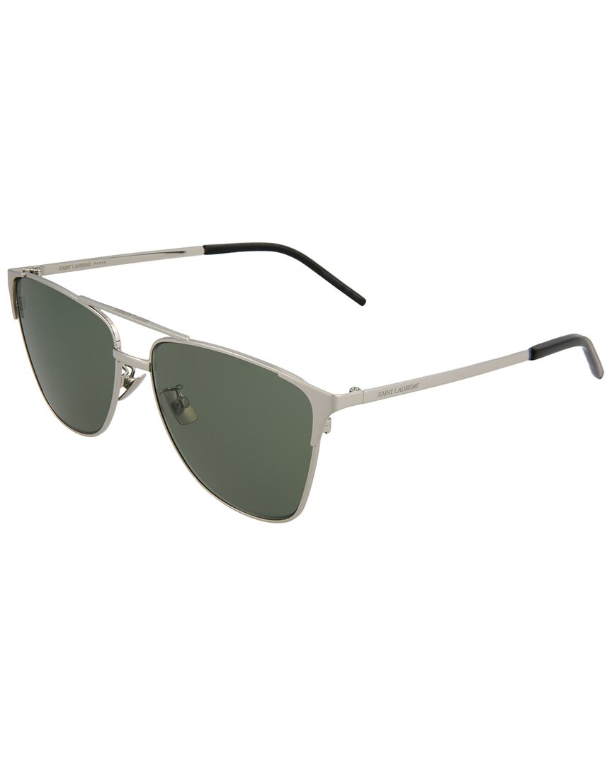 Saint Laurent Unisex Sl280 59mm Sunglasses In Silver