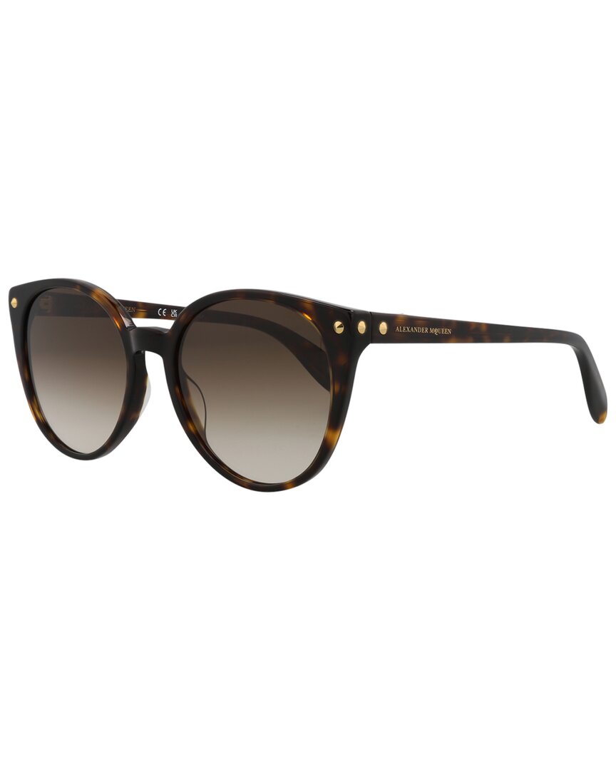 Alexander Mcqueen Women's Am0130s 55mm Sunglasses In Brown